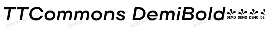 TTCommons DemiBold字体转换